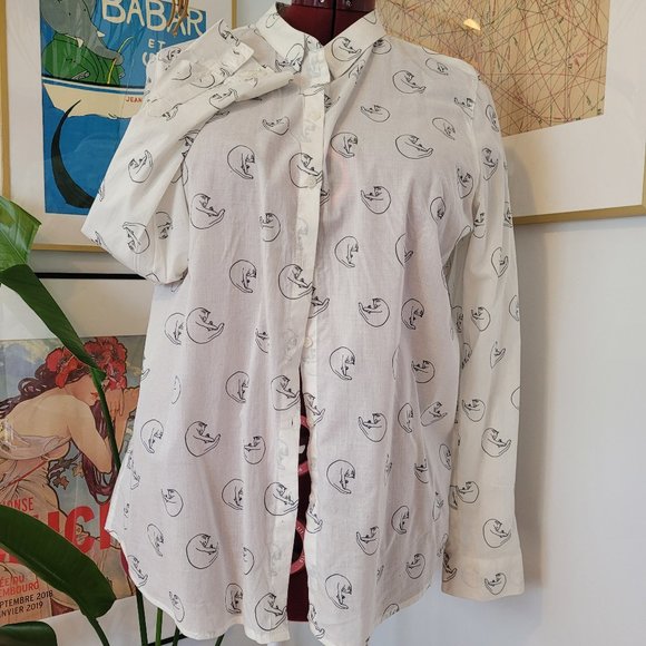 MONOPRIX FEMME Womens Dress Shirt Size 12 - Picture 1 of 4